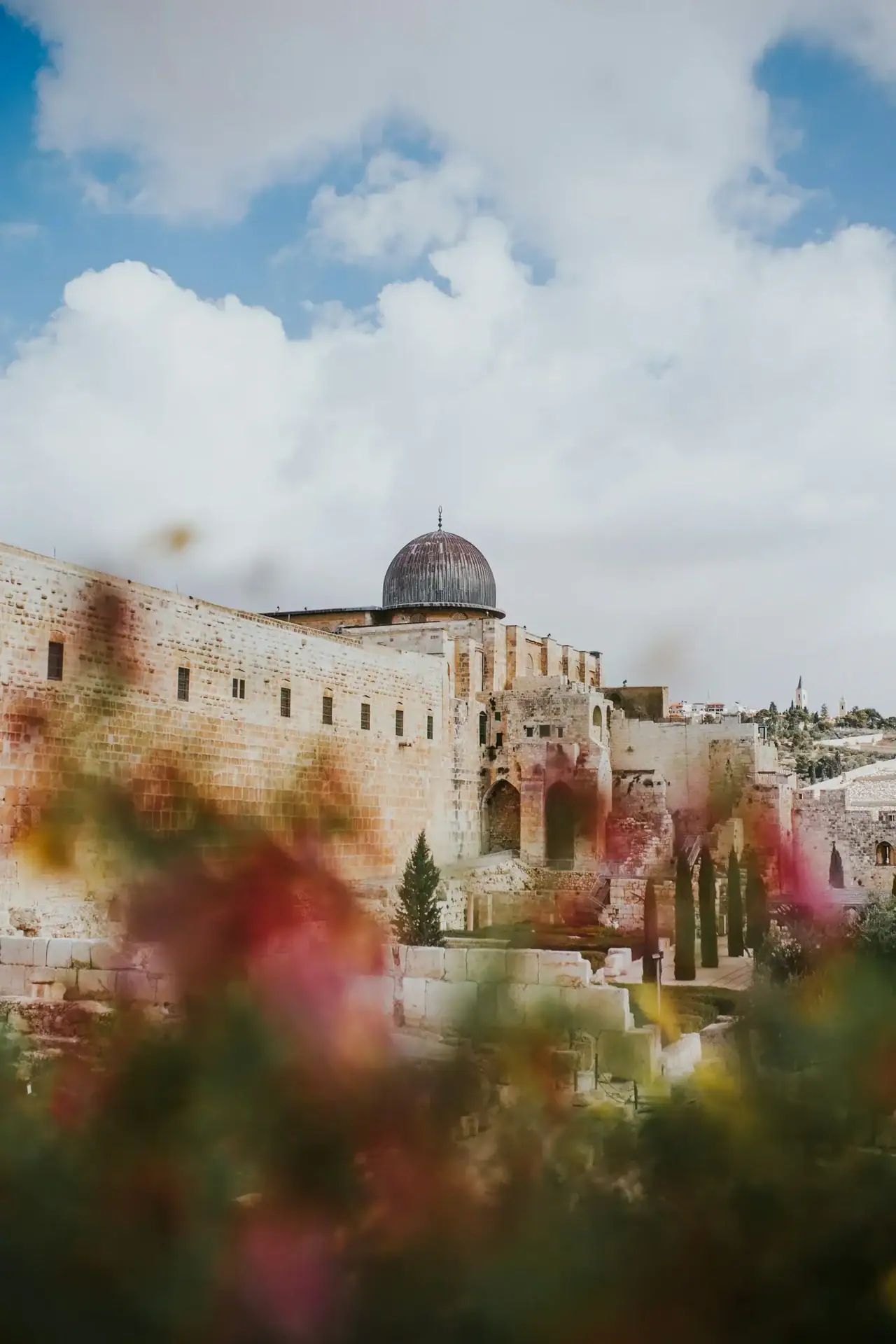 Dome of the Rock and the Al-Aqsa Mosque compound in Jerusalem